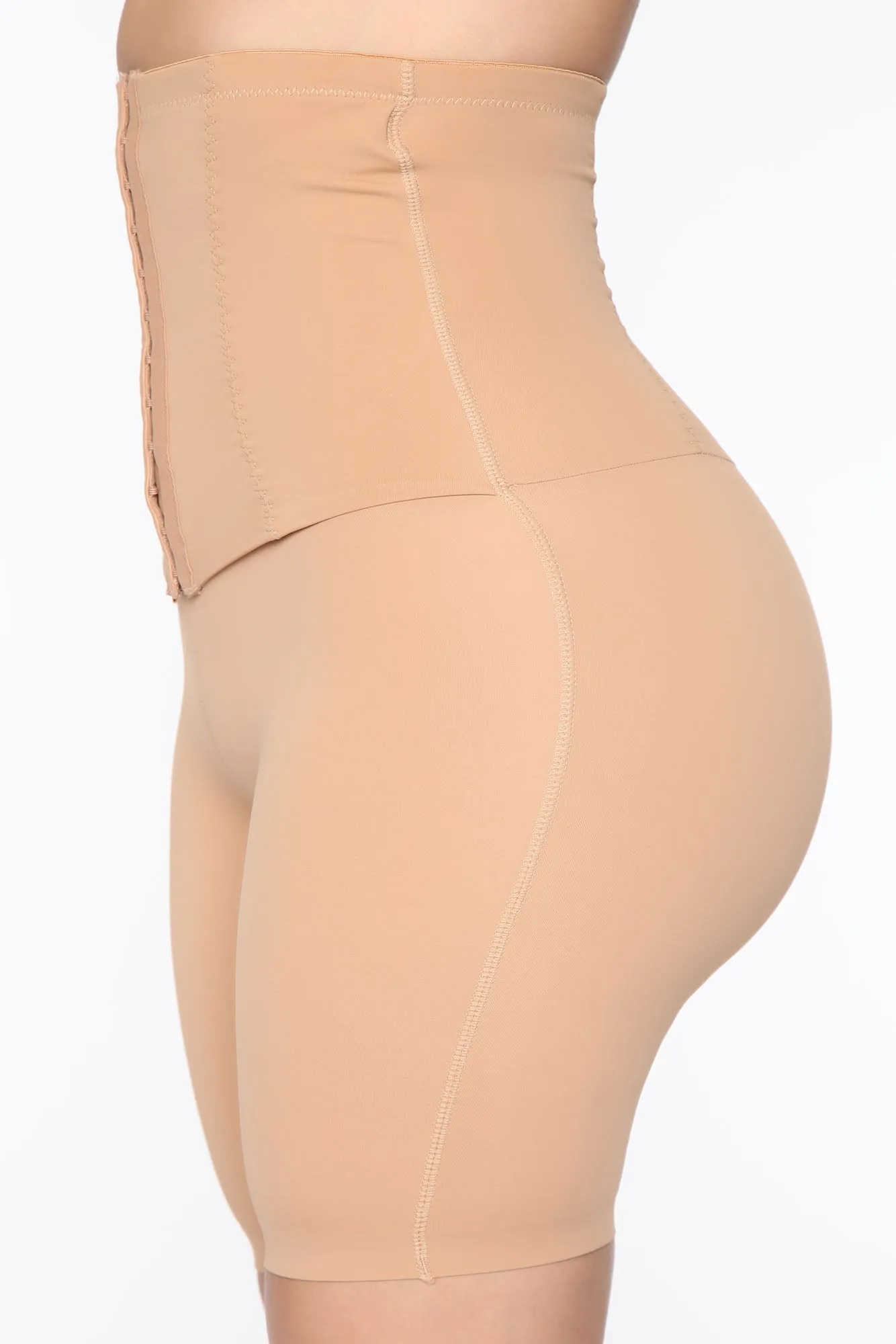 2 In 1 Waist Cincher Shapewear Short - Nude