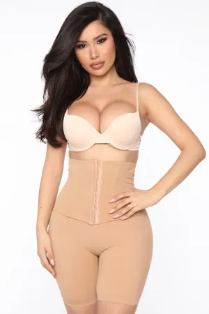 2 In 1 Waist Cincher Shapewear Short - Nude