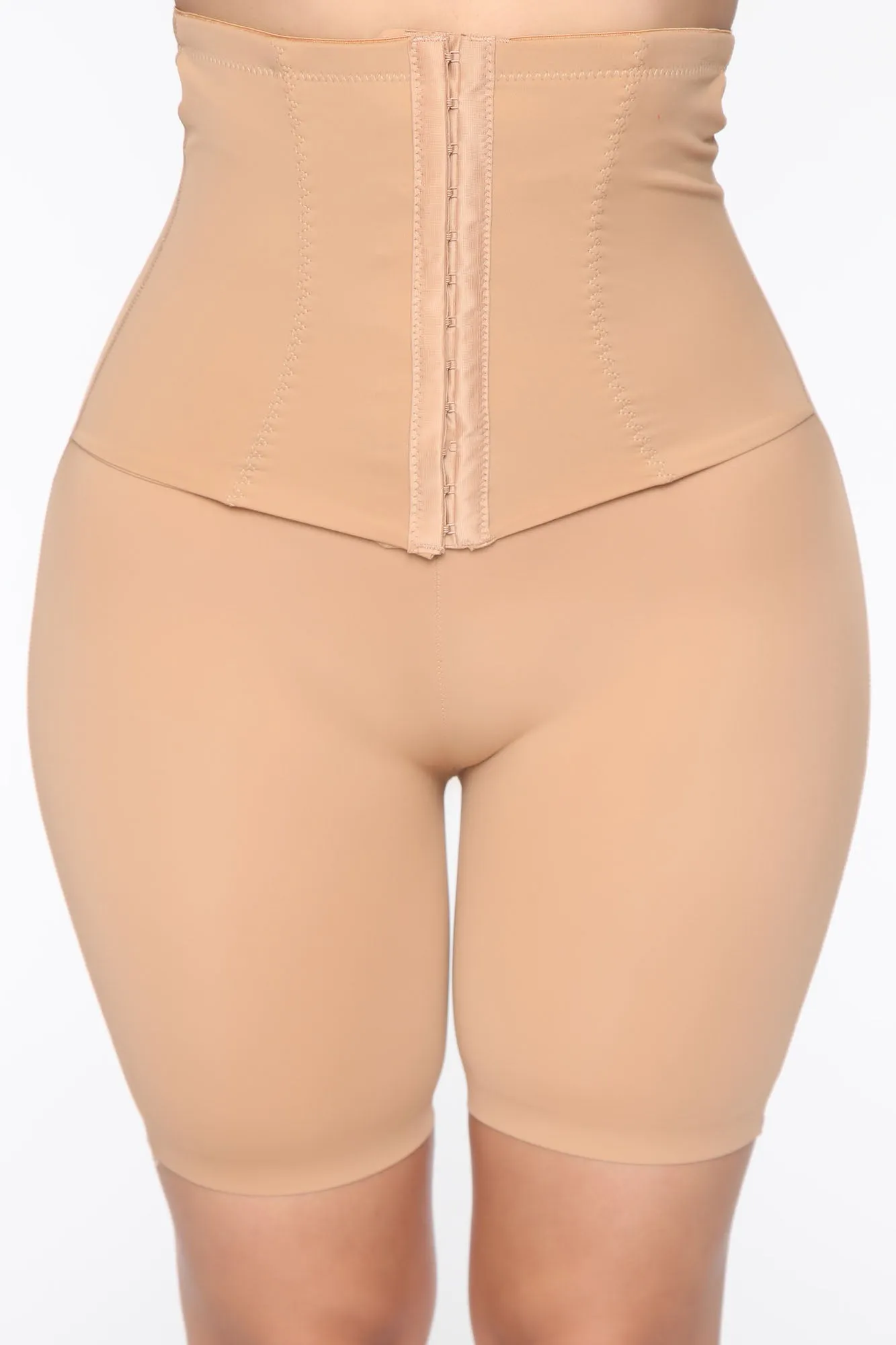 2 In 1 Waist Cincher Shapewear Short - Nude