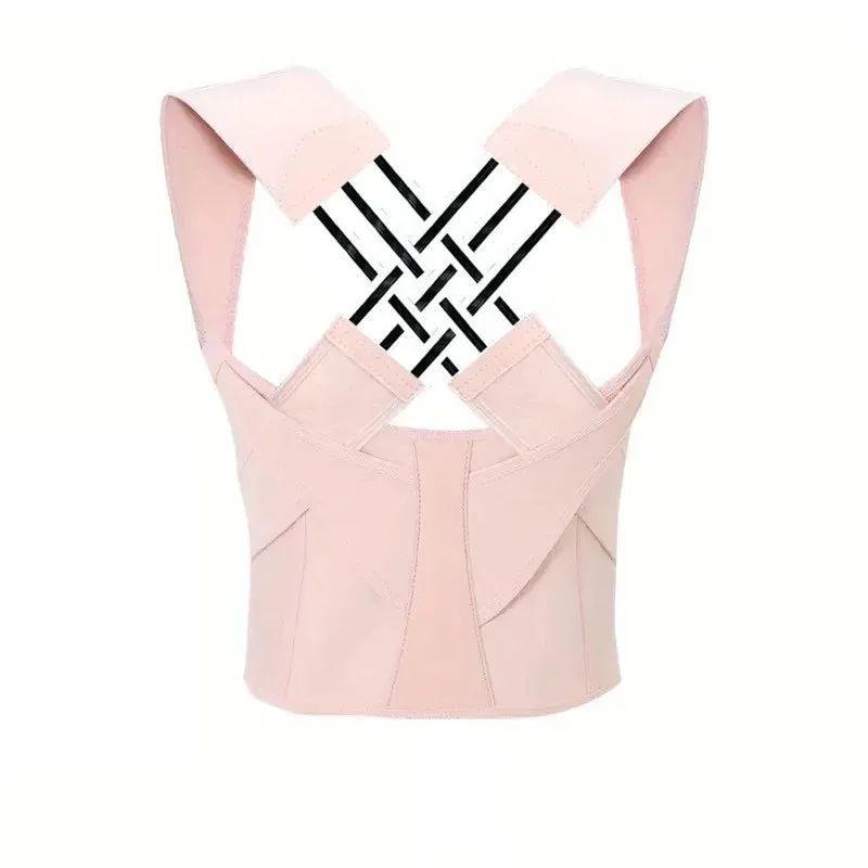 Adjustable Back Brace Posture Corrector - Shoulder Support & Pain Relief