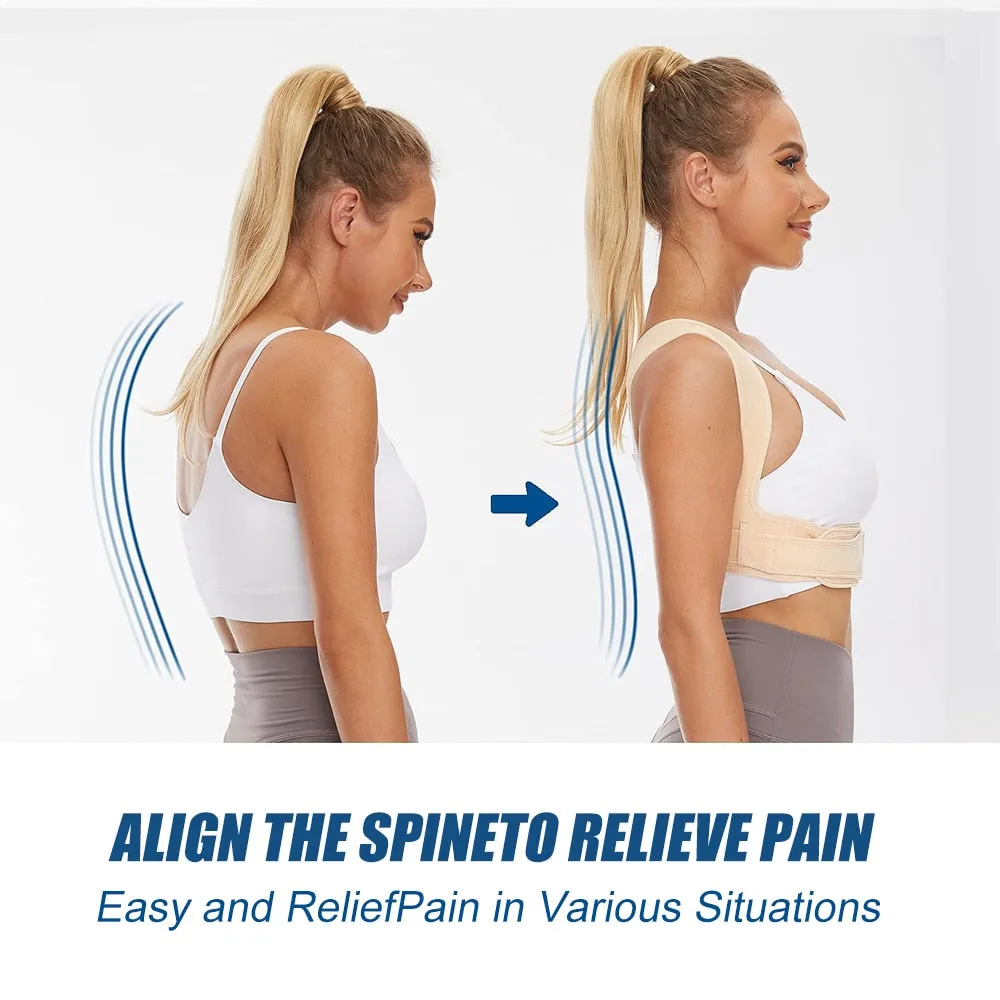 Adjustable Breathable Upper Back Posture Corrector Brace for Neck Shoulder