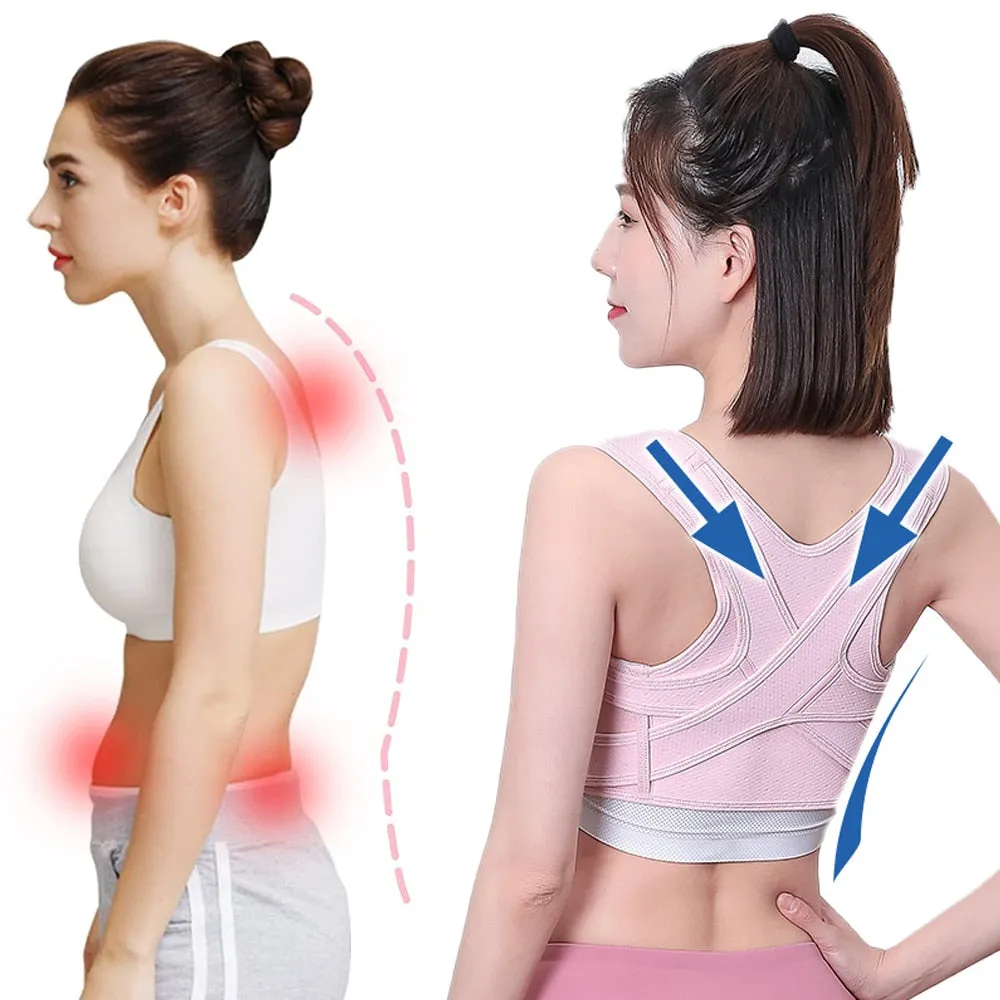 Adjustable Breathable Upper Back Posture Corrector Brace for Neck Shoulder