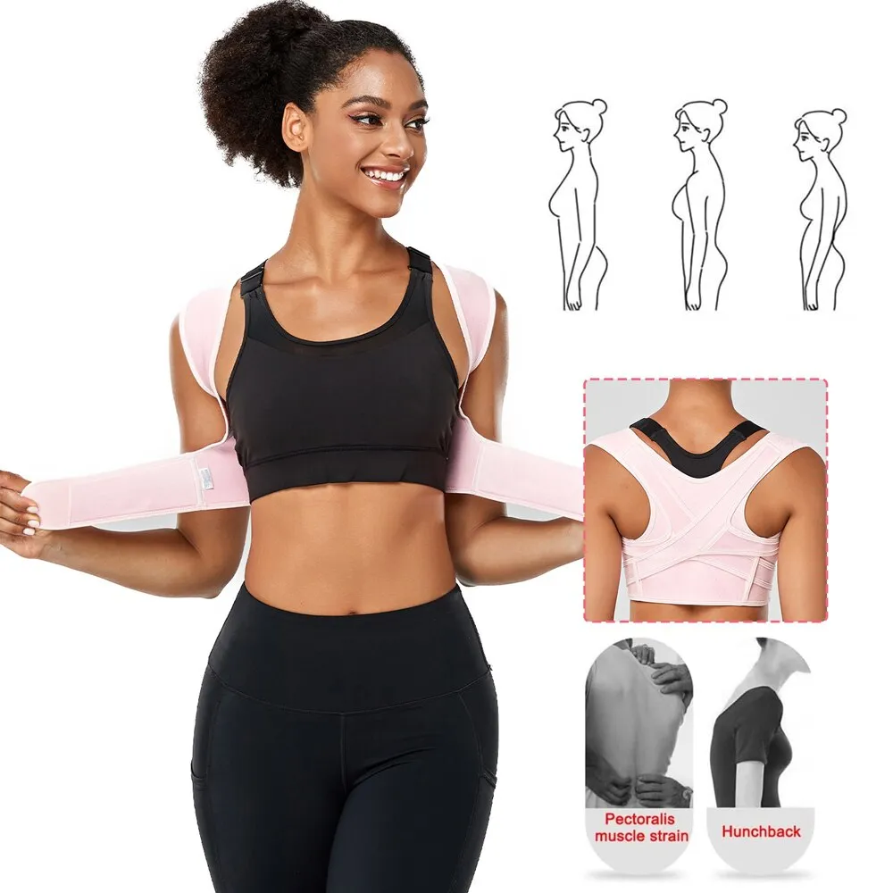 Adjustable Breathable Upper Back Posture Corrector Brace for Neck Shoulder