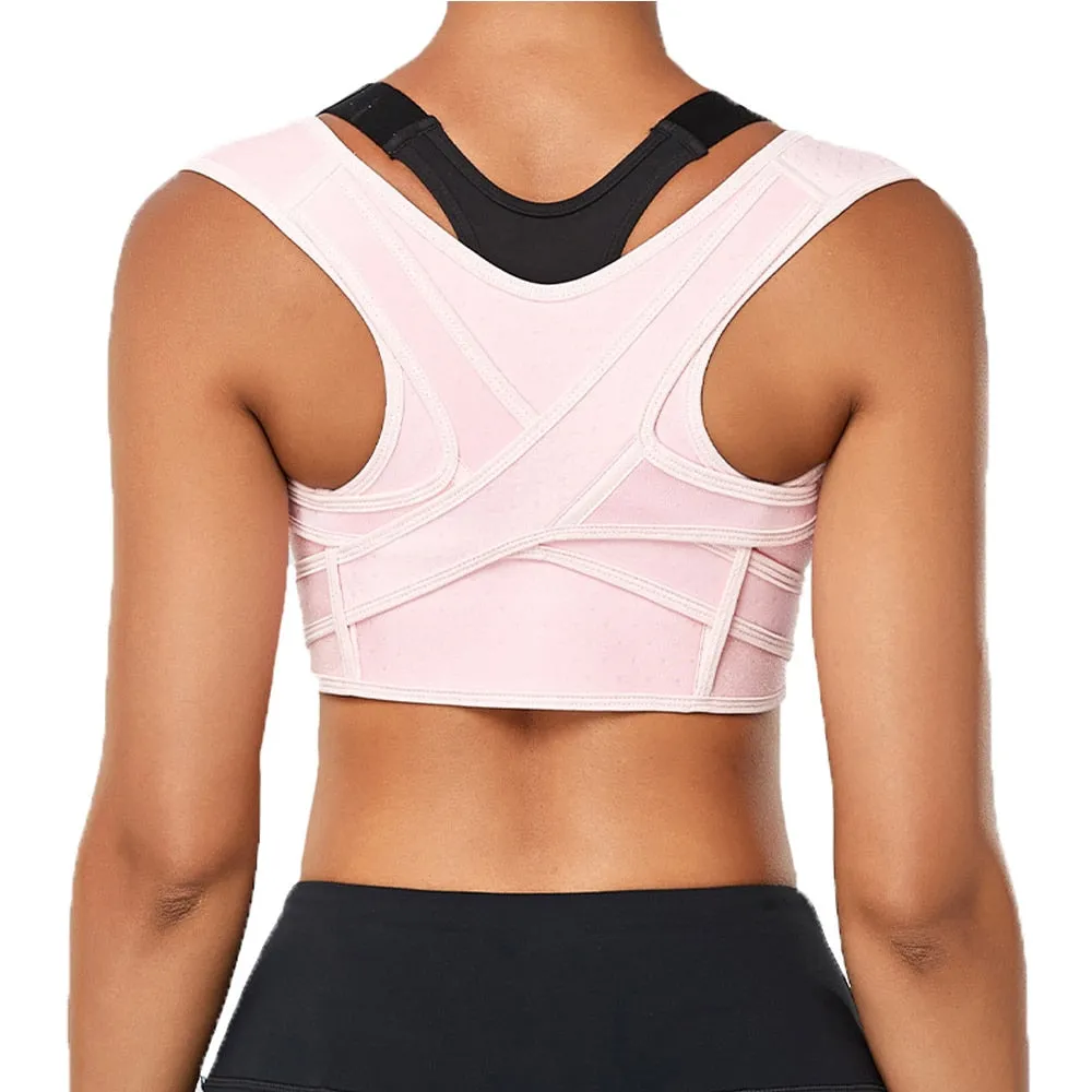 Adjustable Breathable Upper Back Posture Corrector Brace for Neck Shoulder