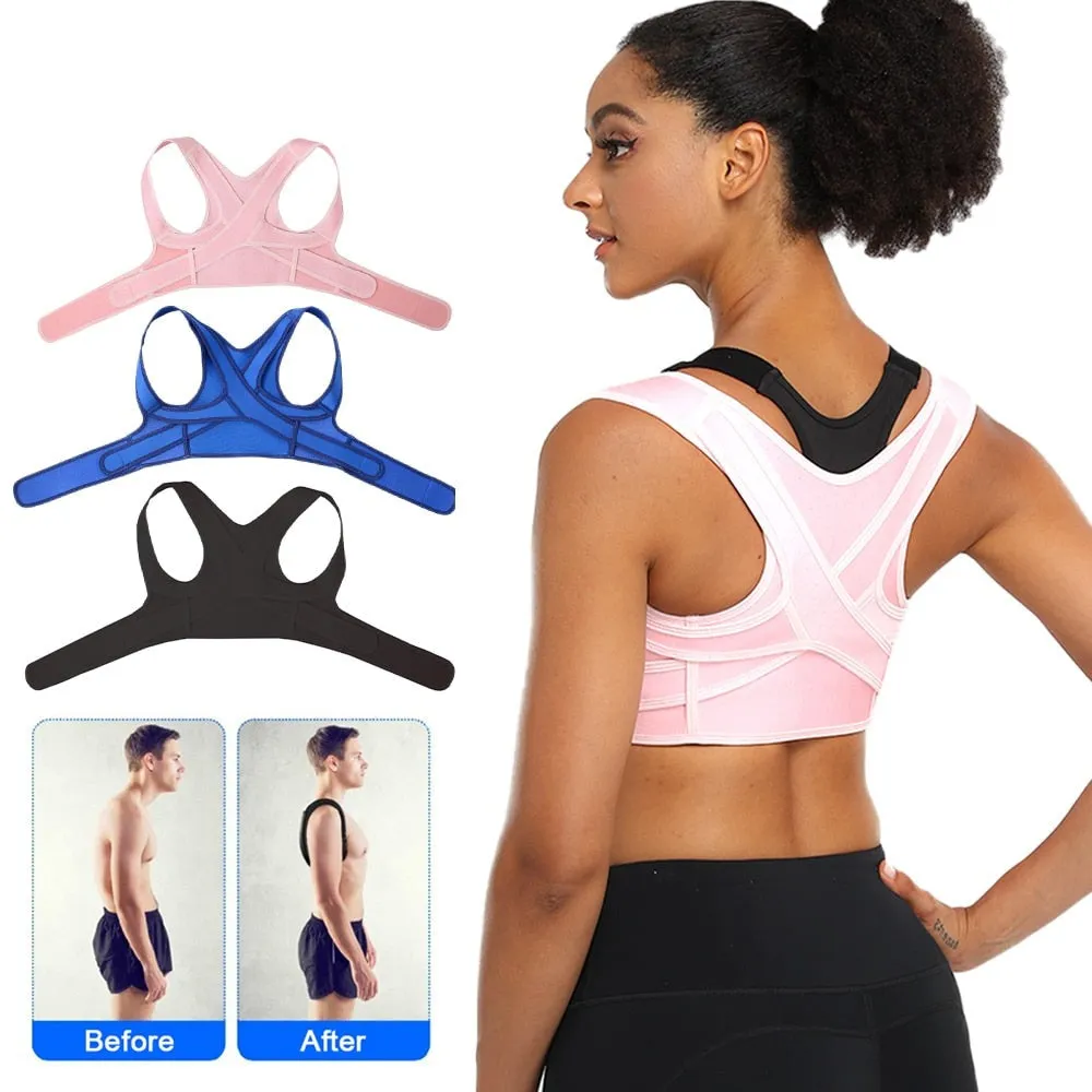 Adjustable Breathable Upper Back Posture Corrector Brace for Neck Shoulder