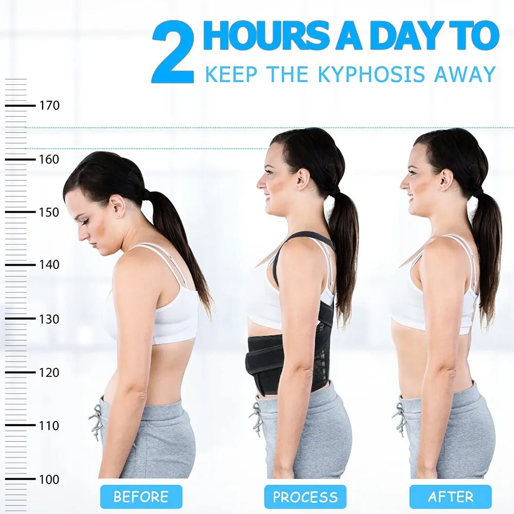 Adjustable Full Back Posture Corrector Straightener for Pain Relieve