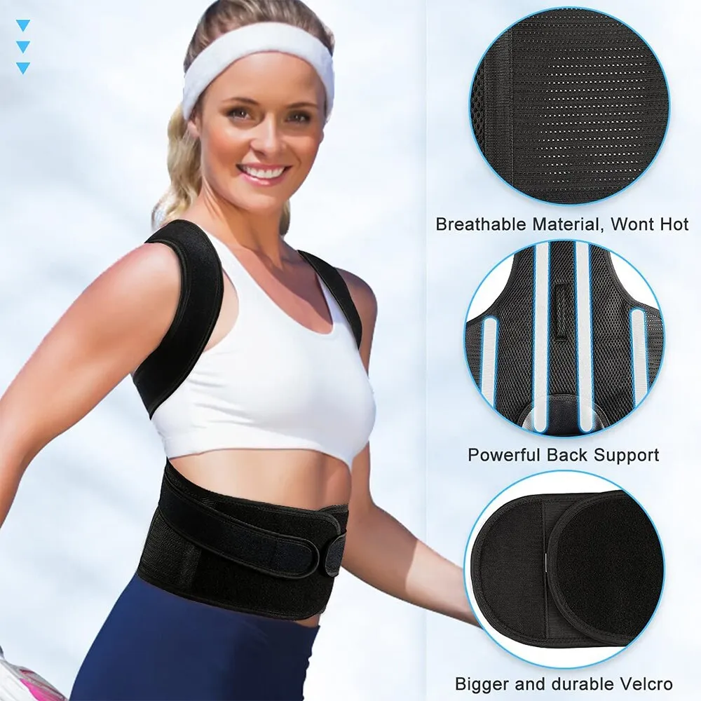Adjustable Full Back Posture Corrector Straightener for Pain Relieve