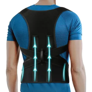 Adjustable Full Back Posture Corrector Support Straightener for Improve Hunchback Relieve Pain