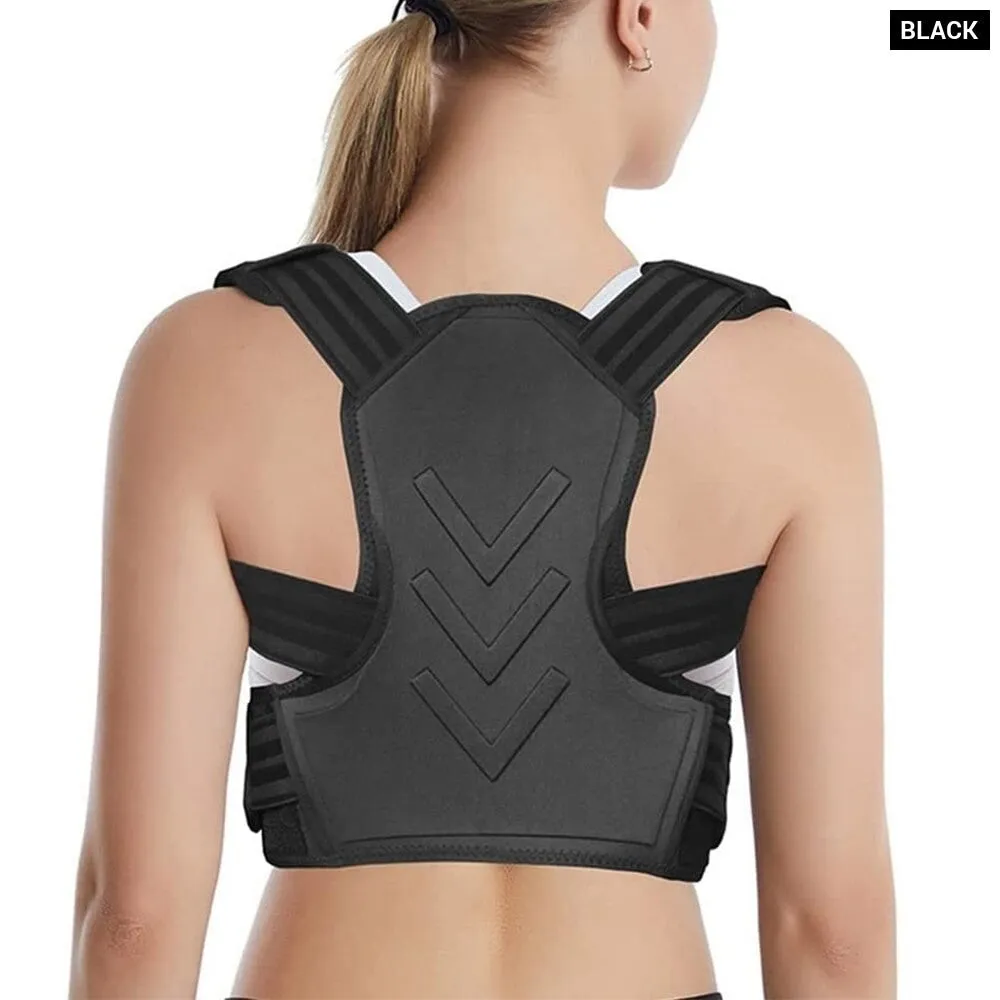 Adjustable Full Back Posture Corrector Support Straightener Neck Shoulder Back Pain Relief & Anti-hunchback
