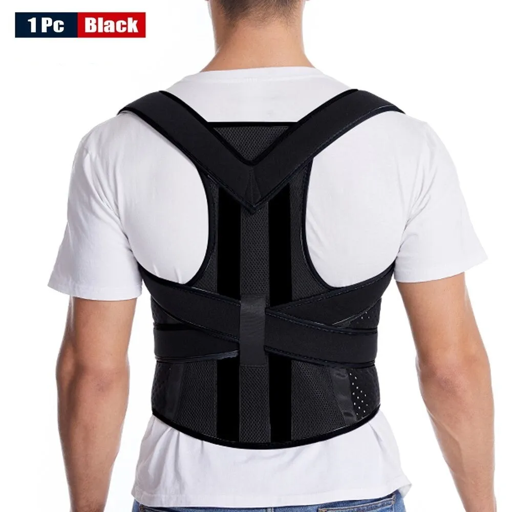 Adjustable Fully Back Brace Posture Corrector for Upper and Lower Back Pain Relief