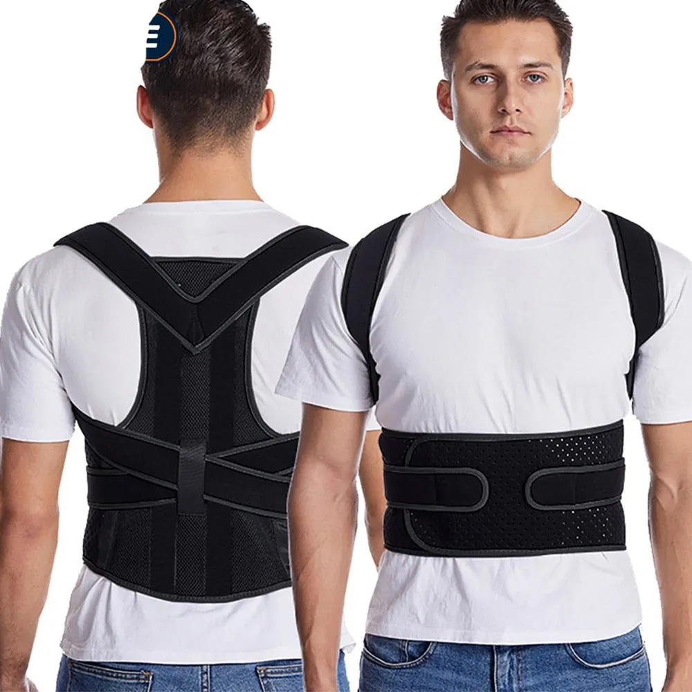 Adjustable Fully Back Brace Posture Corrector for Upper and Lower Back Pain Relief