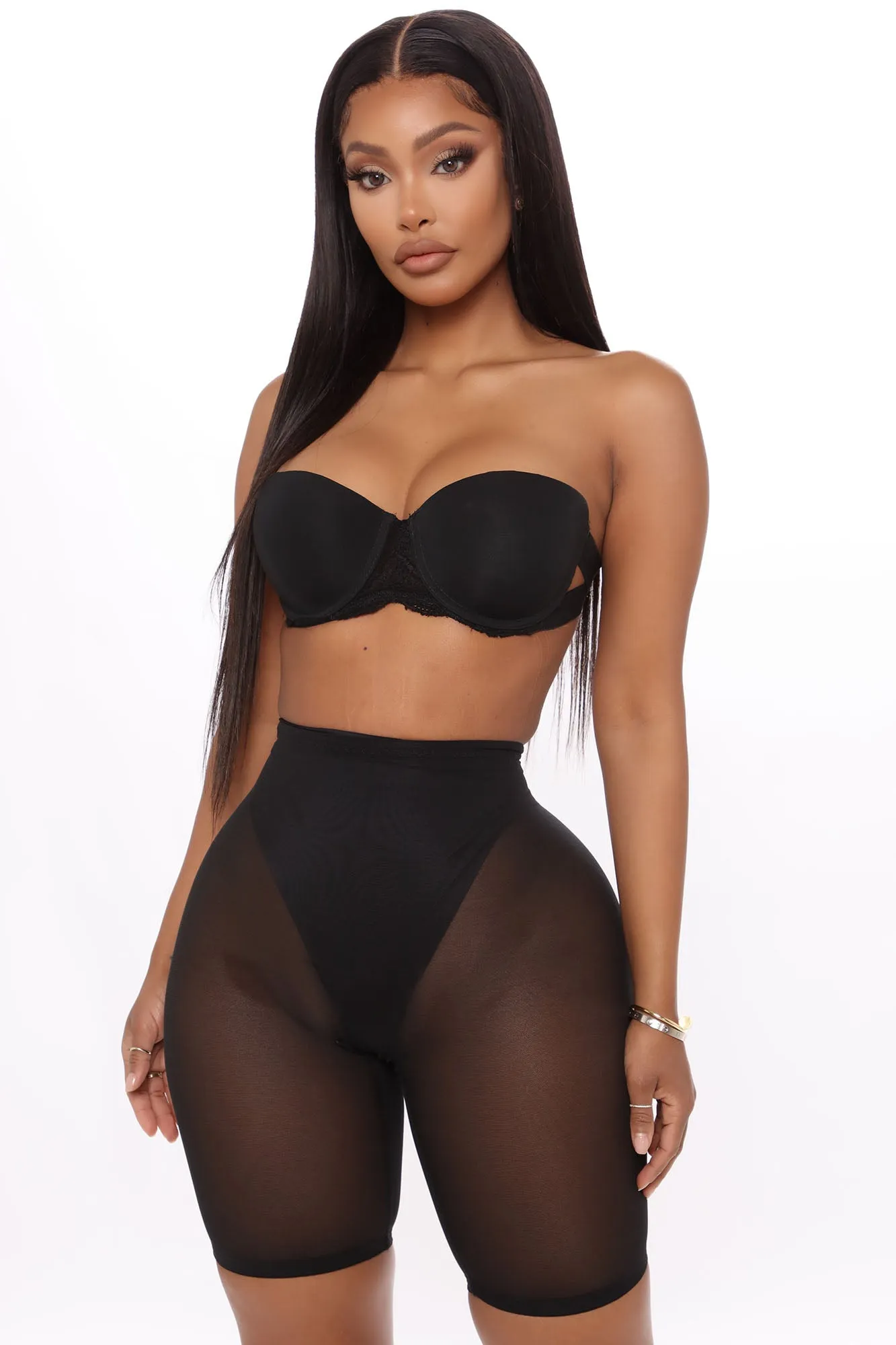 All The Right Curves Slimming Shorts - Black