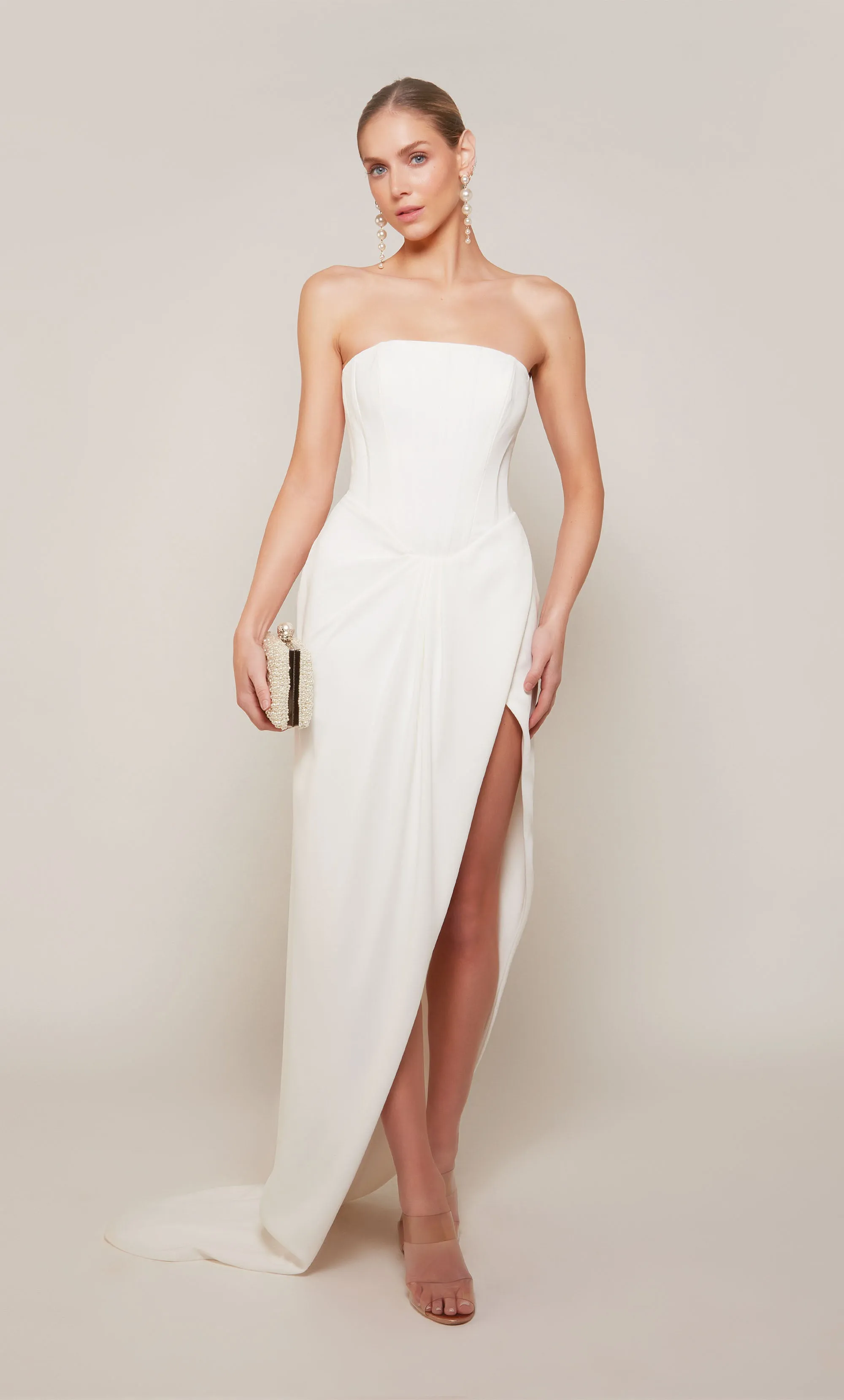 ALYCE Paris 70042 Bridal Strapless Corset High-low Dress