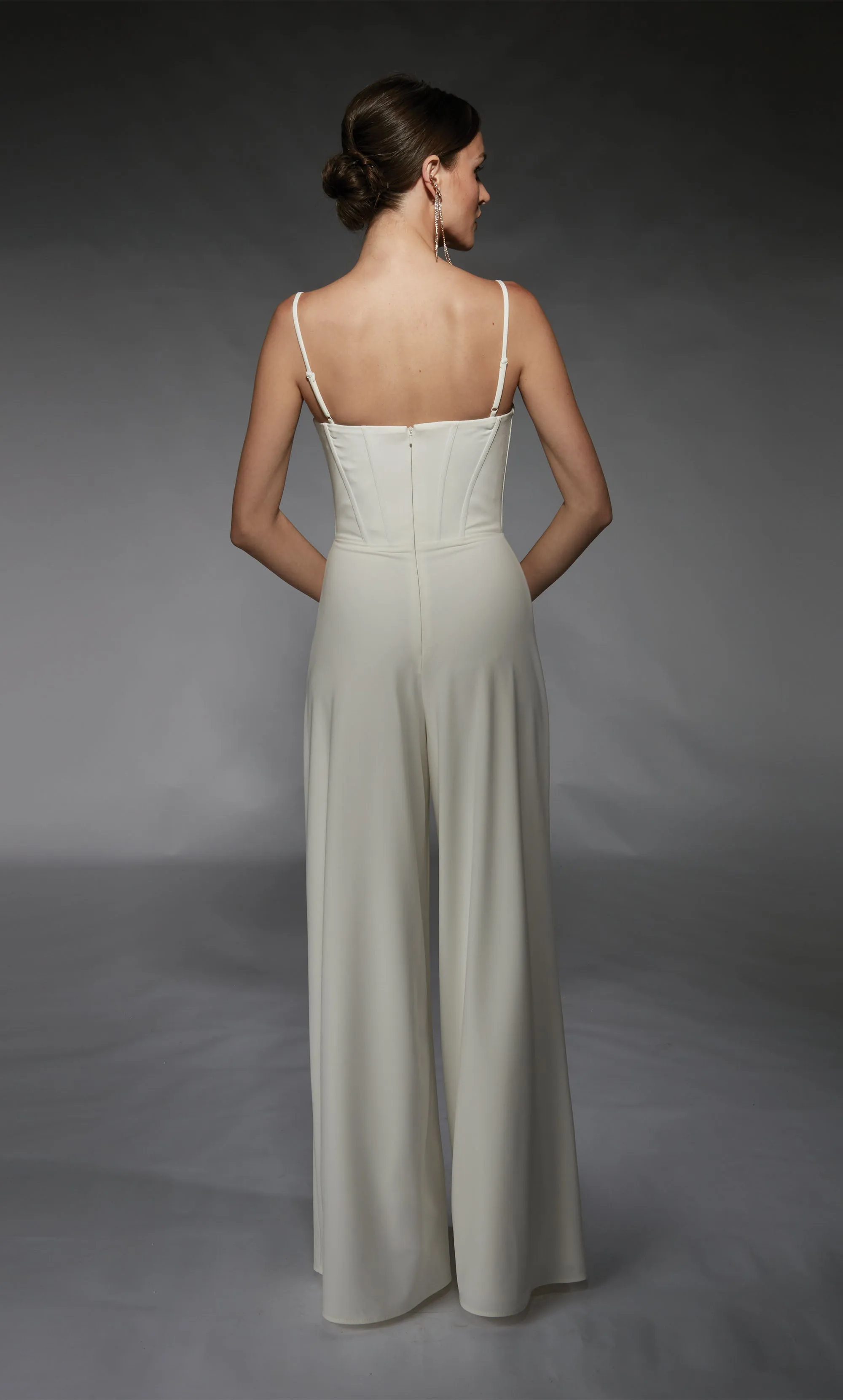 ALYCE Paris 70075 Bridal Sweetheart Corset Jumpsuit Dress