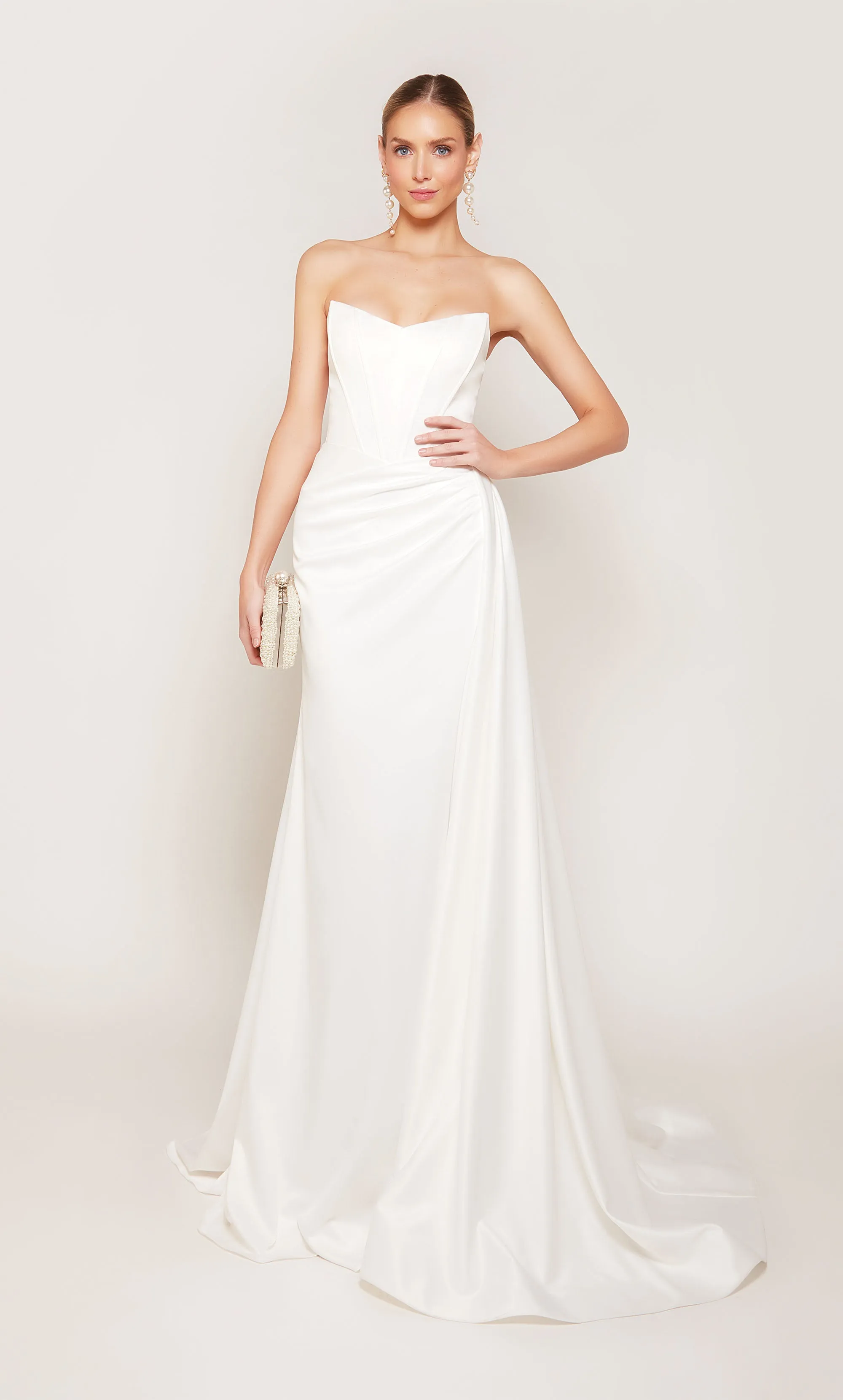ALYCE Paris 7093 Bridal Cat-eye Slit Mermaid Dress