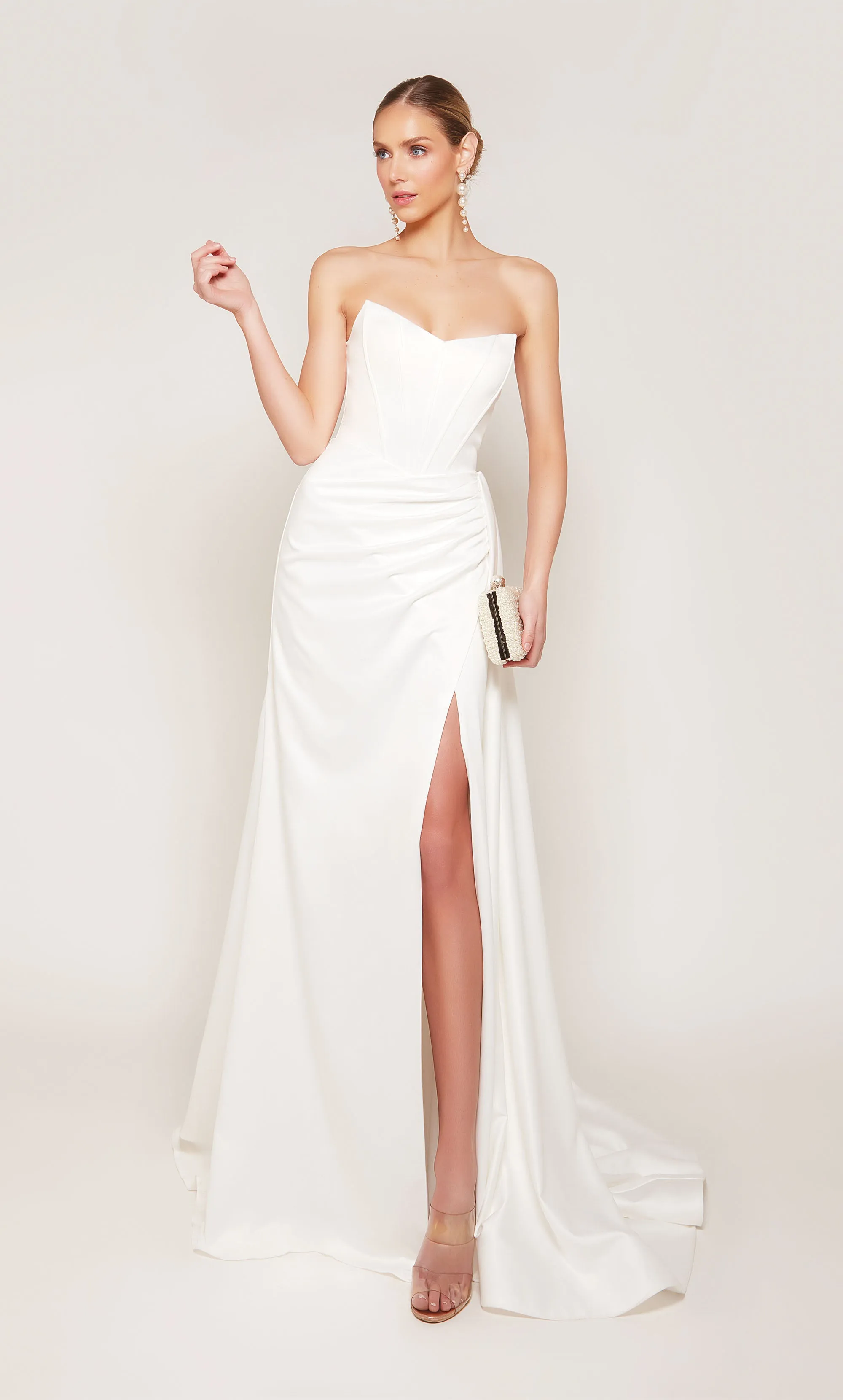 ALYCE Paris 7093 Bridal Cat-eye Slit Mermaid Dress