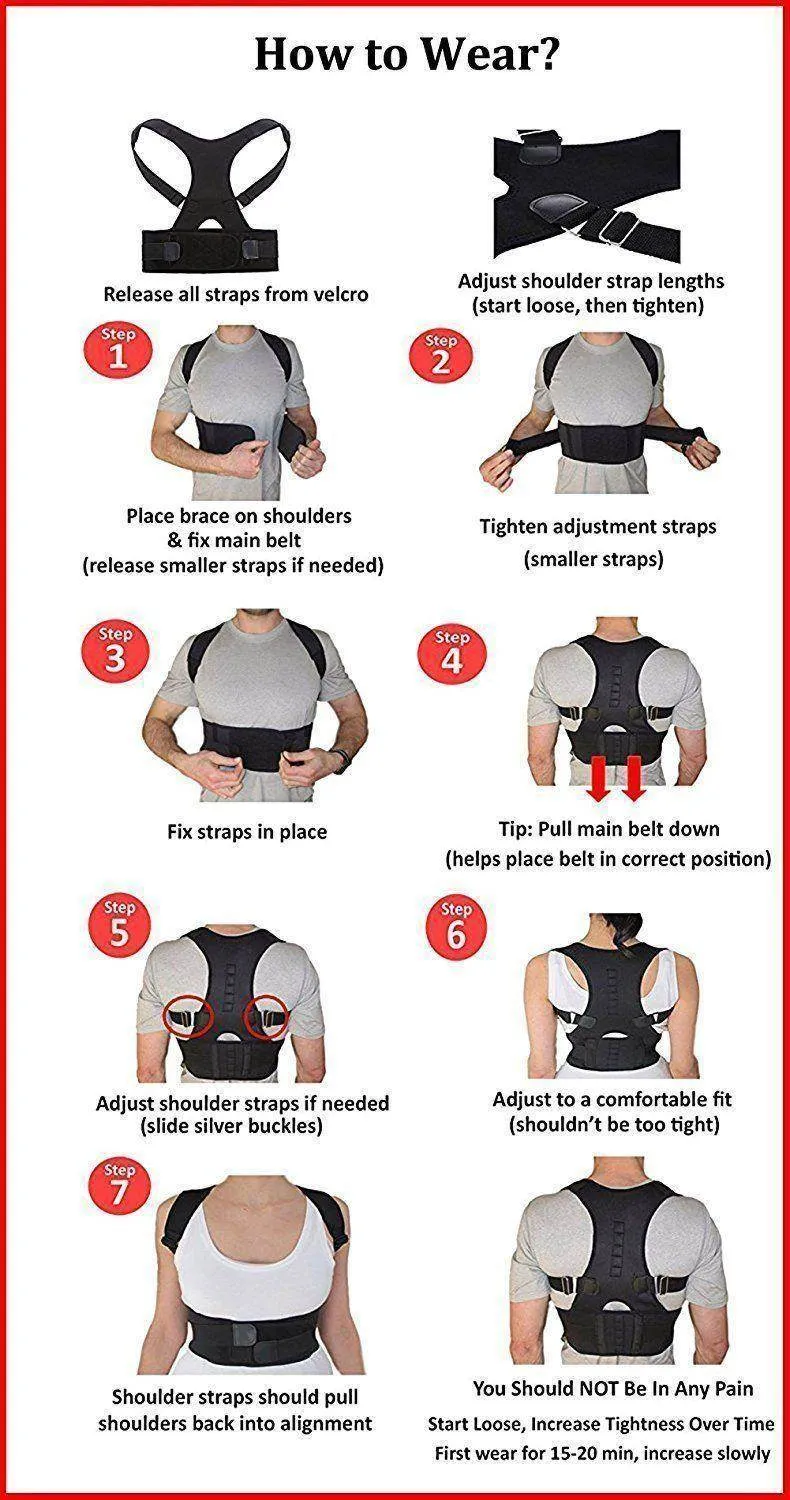 Back Brace Posture Support for Scoliosis Corrector
