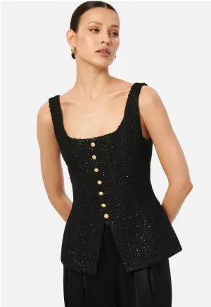 CAMI NYC Rosita Tweed Top