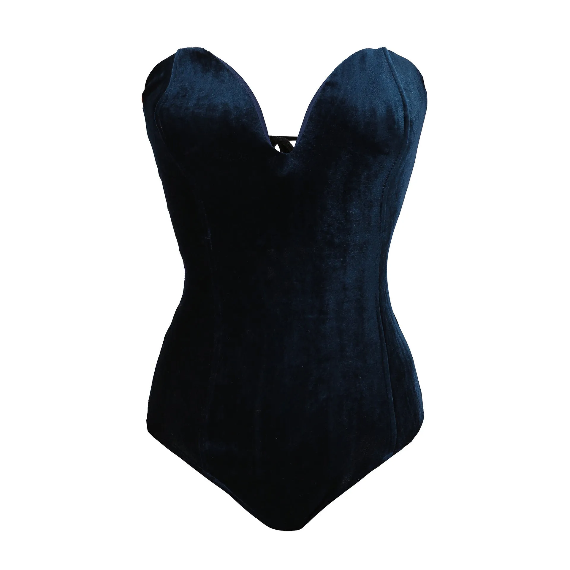 DONNA  Elegant Velvet Corset Bodysuit