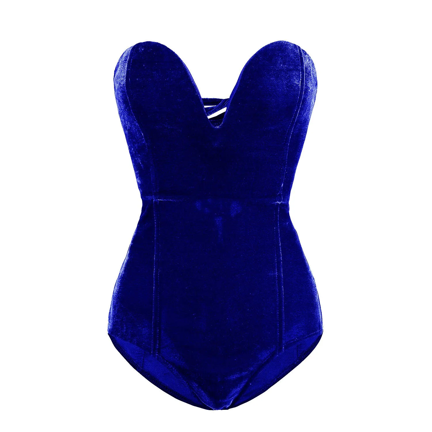 DONNA  Elegant Velvet Corset Bodysuit