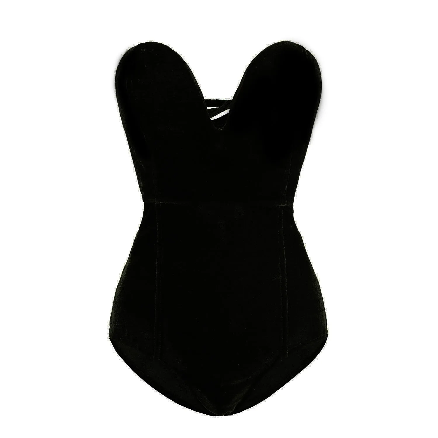 DONNA  Elegant Velvet Corset Bodysuit