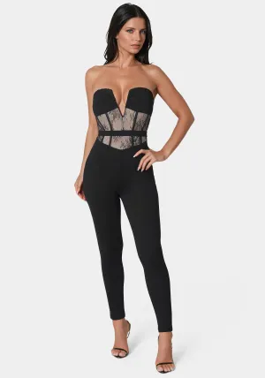 Lace Corset Catsuit