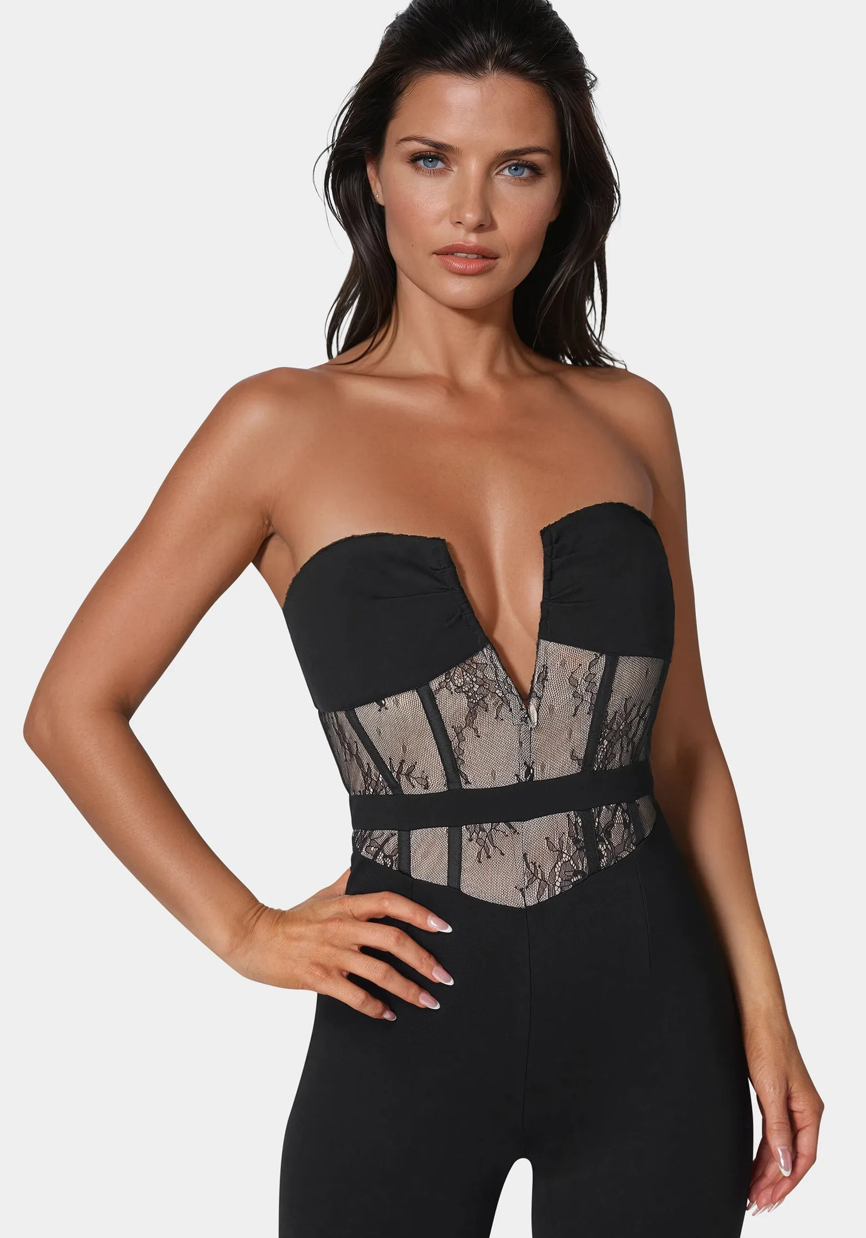 Lace Corset Catsuit