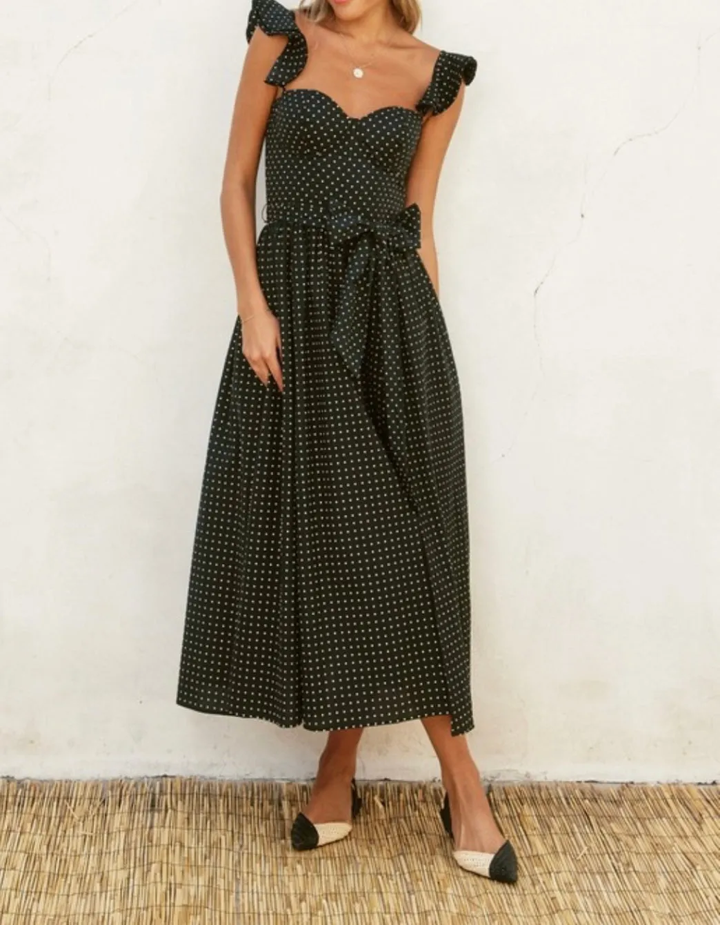 Polka Dots Corset Dress-Premium Clothing - 