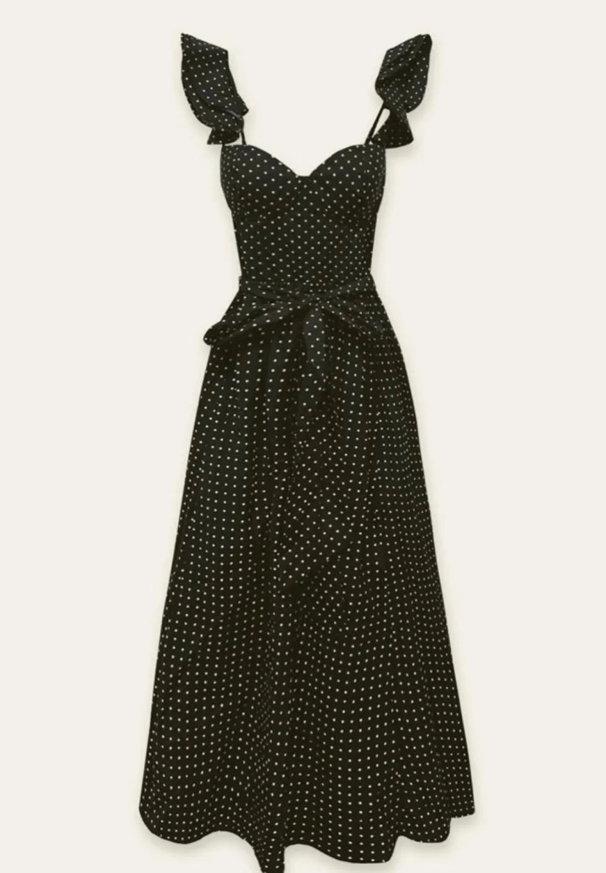 Polka Dots Corset Dress-Premium Clothing - 