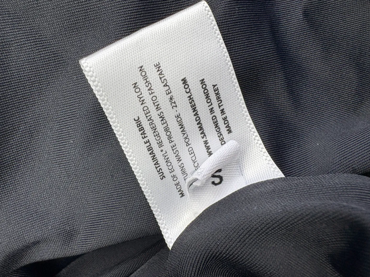 Sama Danesh Black Victory Shaping One-piece Swimsuit UK S