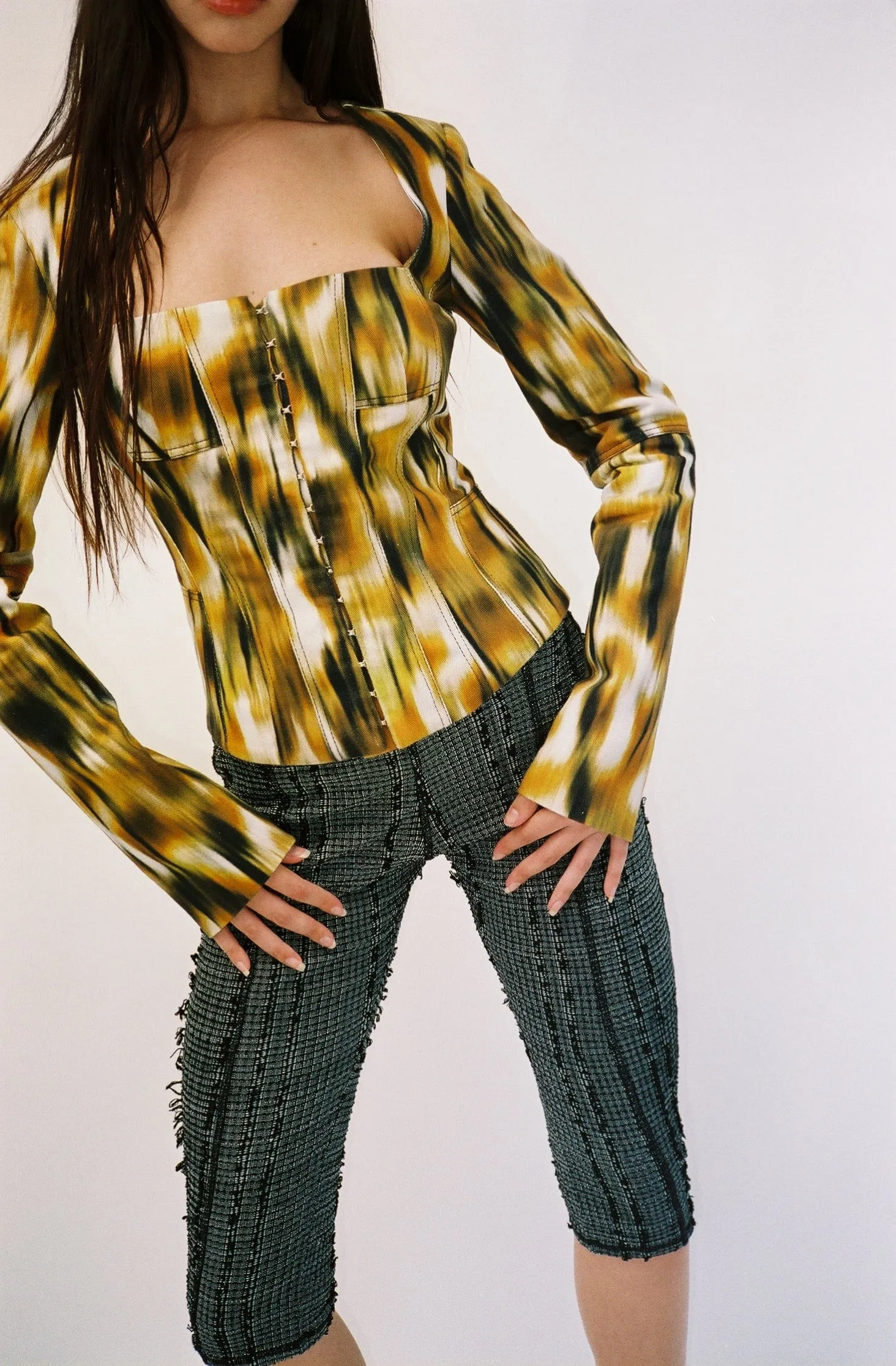 Savanna Denim Corset Jacket