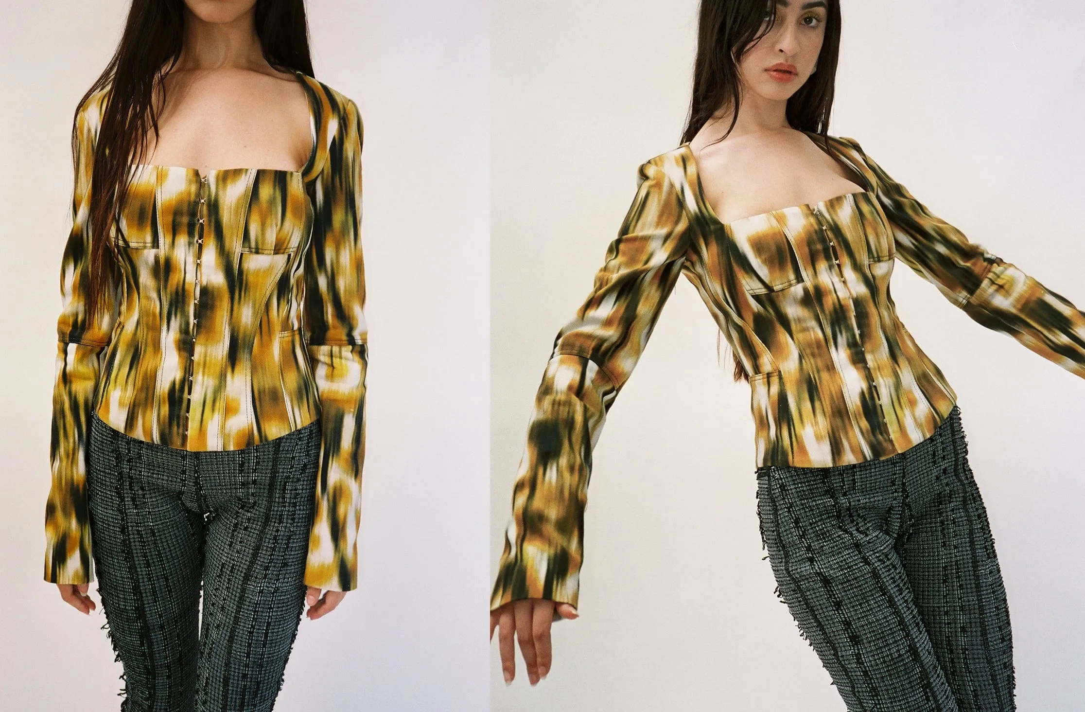 Savanna Denim Corset Jacket