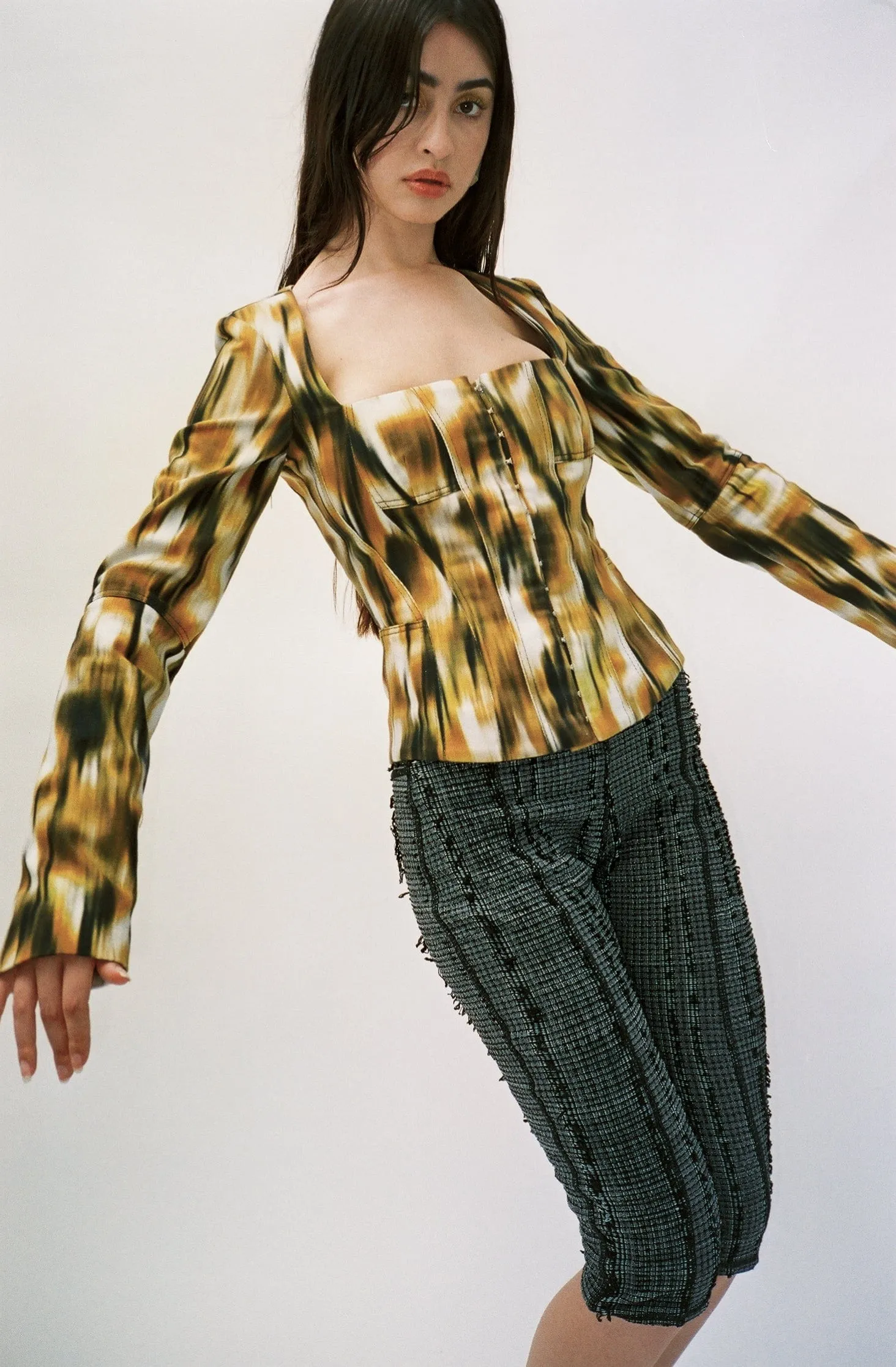 Savanna Denim Corset Jacket