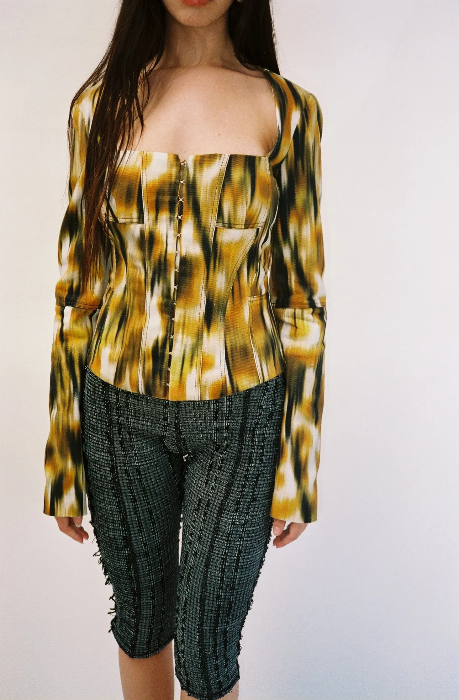 Savanna Denim Corset Jacket