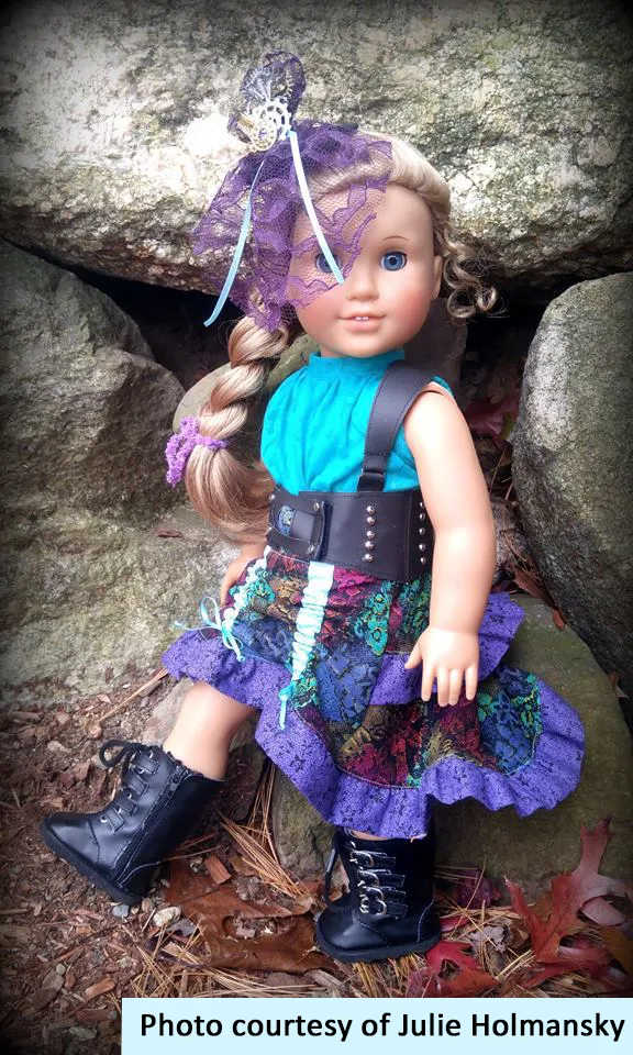 Steampunk Separates Waist Cincher 18 Inch Doll Sewing Pattern