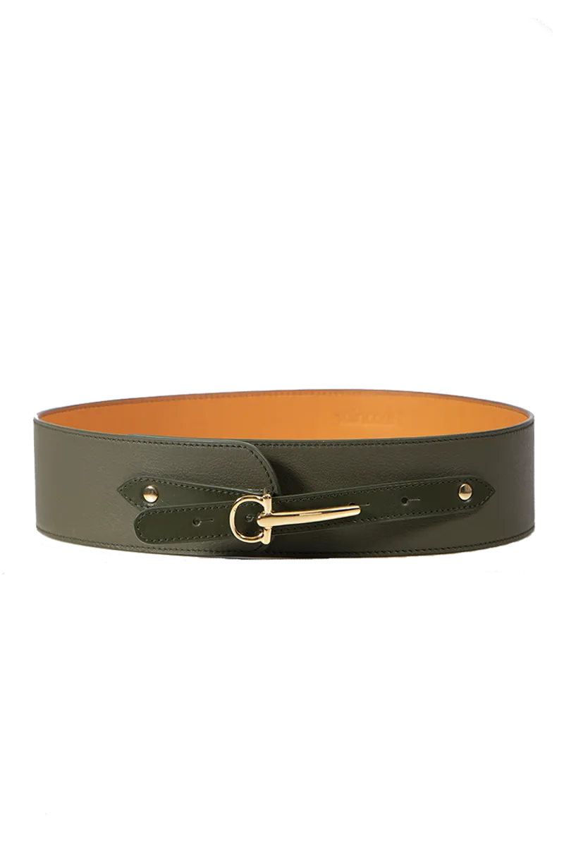 Vaincourt La Gracieuse Court Belt in Khaki