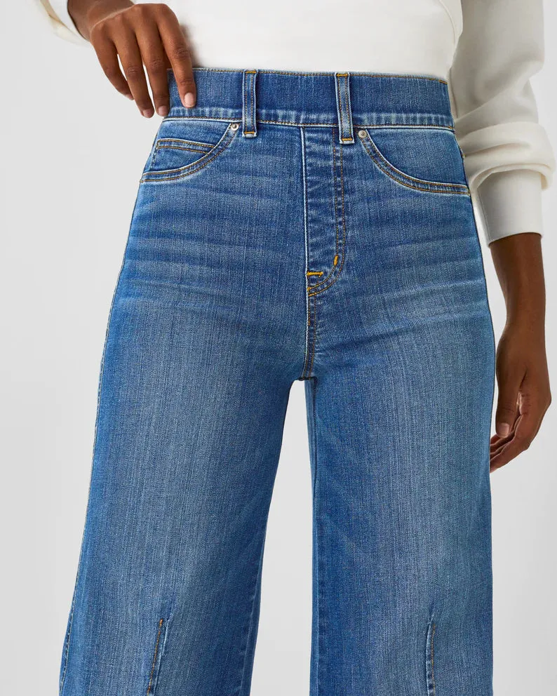 Wide Leg Jeans-Raw Indigo Wash