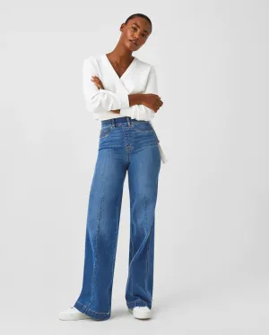 Wide Leg Jeans-Raw Indigo Wash