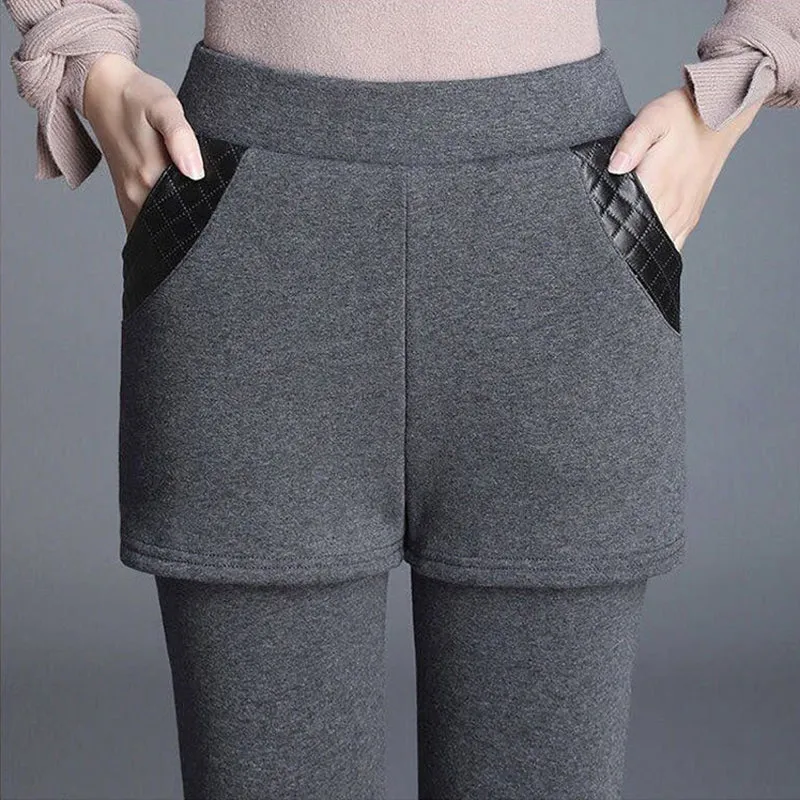 Winter Specials Faux Two Piece Curves Body Shaping Pants