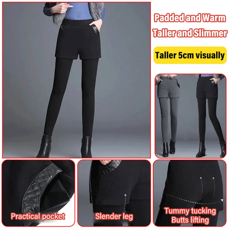 Winter Specials Faux Two Piece Curves Body Shaping Pants