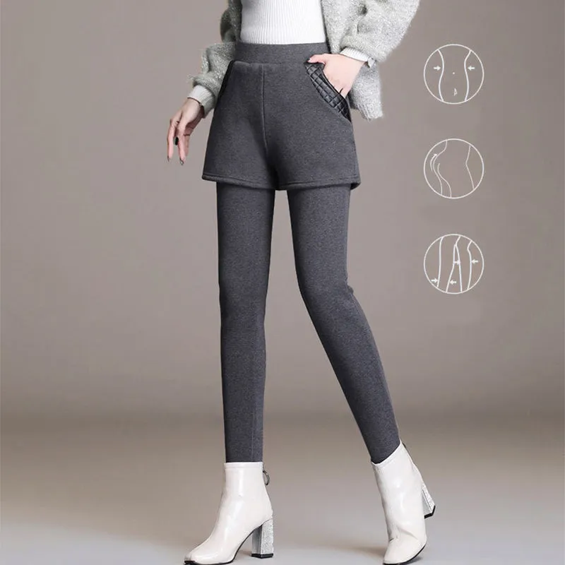 Winter Specials Faux Two Piece Curves Body Shaping Pants