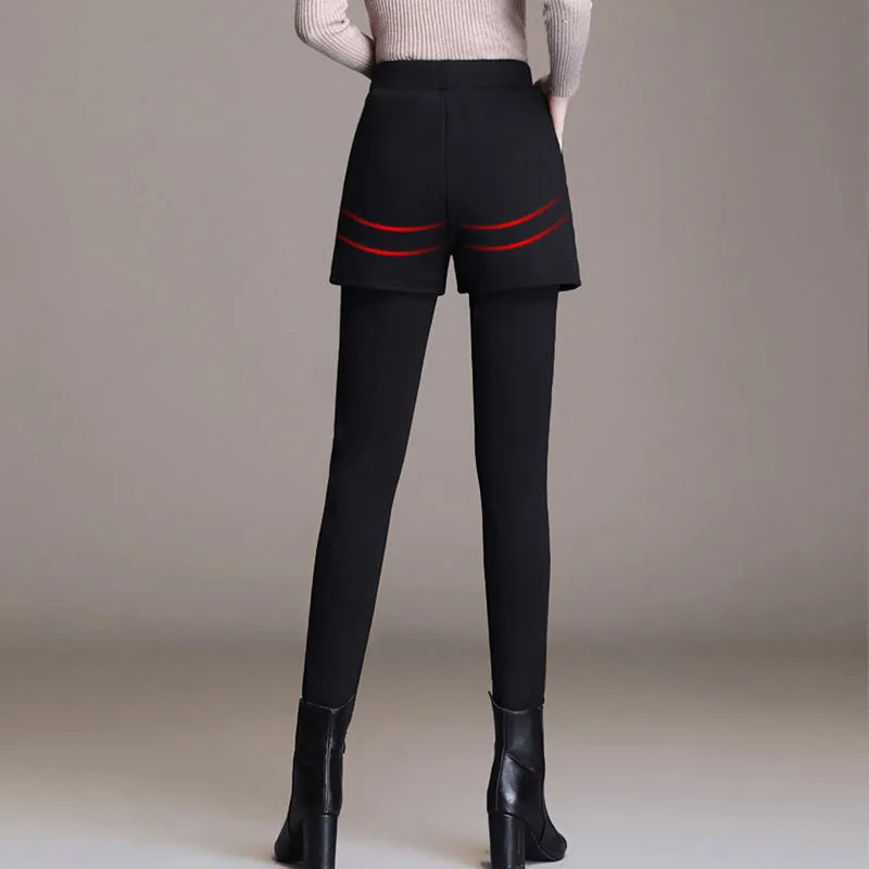 Winter Specials Faux Two Piece Curves Body Shaping Pants