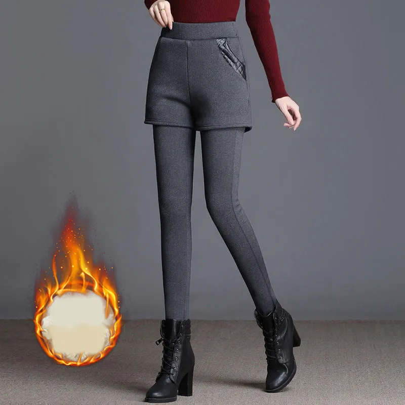 Winter Specials Faux Two Piece Curves Body Shaping Pants